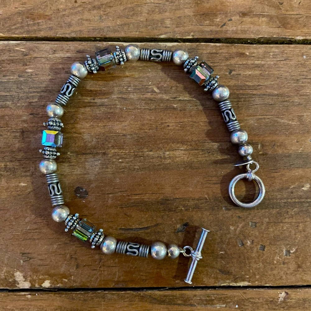 Silpada 925 silver 8 inch long bracelet; retired